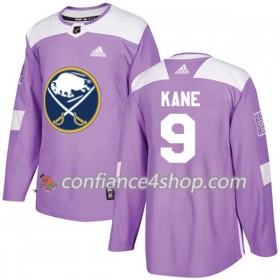 Adidas Maillot de Hockey Buffalo Sabres Evander Kane 9 2017-2018 Violet Fights Cancer Practice Authentic - Homme